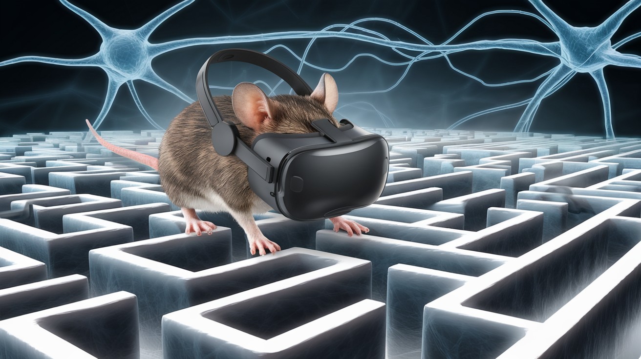 La révolution de la réalité virtuelle arrive chez les souris avec ce mini-casque et c’est du sérieux ! 